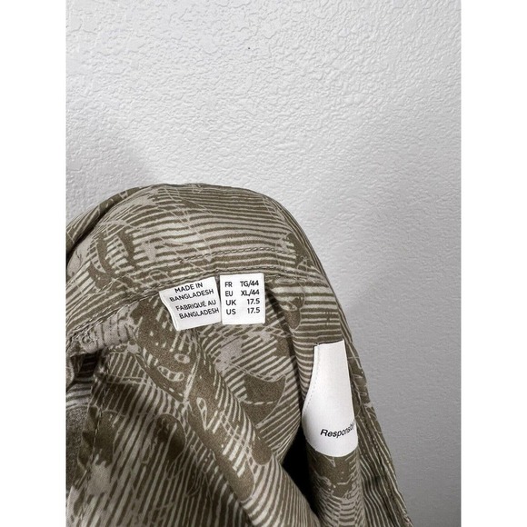 Selected Homme Mens Judd Short Sleeve Shirt Size XL Leaf Print - Picture 6 of 8